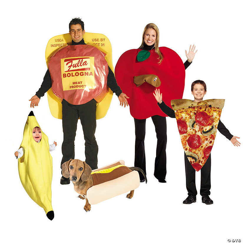 Family dressed as food
